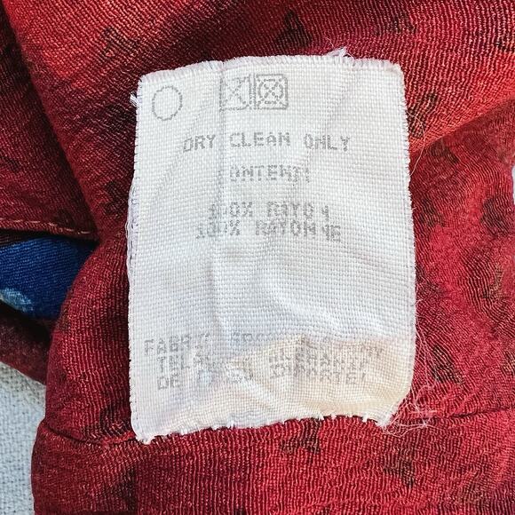 Vintage Dorothy Schoelen Platinum Vest Sz 6 Abstract Artsy Print 90s Made USA - Picture 13 of 13